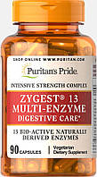 Витамины Puritan's Pride Zygest 13 Multi Enzyme Digestive Care 90 капсул пуритан мультиэнзим ферменты