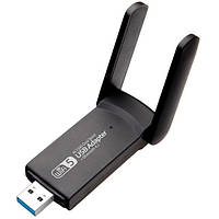 Wi-Fi USB адаптер Dual Band |802.11 AC 1300Mbps| Черный 41514