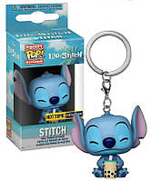 Стич брелок Лило и Стич Pocket Pop Keychain Поп Disney Lilo and Stitch Stitch with Boba 4 см