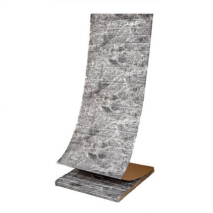 R061-2-20 Панель стінова у рулоні 3D 700х19600х2мм Мармур Чорний (D) SW-00002279, фото 1