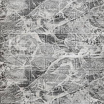 R061-2-20 Панель стінова у рулоні 3D 700х19600х2мм Мармур Чорний (D) SW-00002279, фото 2