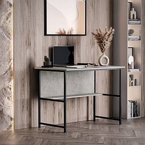 Стіл комп'ютерний в стилі лофт, офісний стіл лофт N-06 Бетон