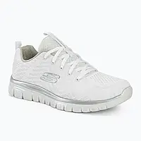 Urbanshop com ua Жіночі туфлі SKECHERS Graceful Get Connected білі/сріблясті РОЗМІРИ ЗАПИТУЙТЕ