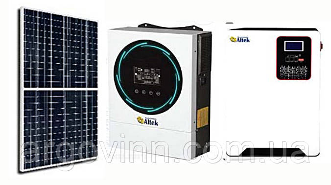 Автономна сонячна станція 3,6 кВт на базі Atlas 3.6KW-24V