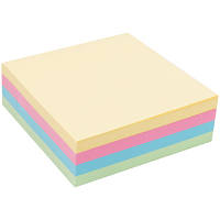 Бумага для заметок Axent с клейким слоем Ассорти пастельных цветов 75х75мм, 250 листов (D3350) p