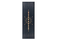 Коврик для йоги Bodhi Leela Lunalign Фазы Луны Midnight Blue 183x60x0.4 см