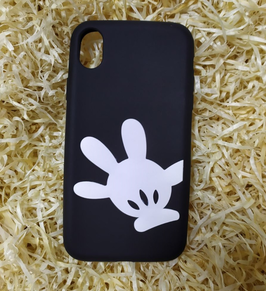 Силіконовий чохол Ладошка для iPhone XR, Black