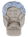 Чохол DavLu до стільчика для годування Chicco Polly Magic 3 в 1 Левенята на блакитному (000130), фото 2