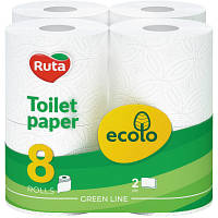 Туалетная бумага Ruta Ecolo 2 слоя 8 рулонов (4820202891093) p