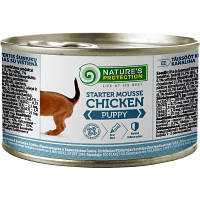 Консервы для собак Nature's Protection Puppy Starter Mousse Chicken 200 г (KIK45514) p