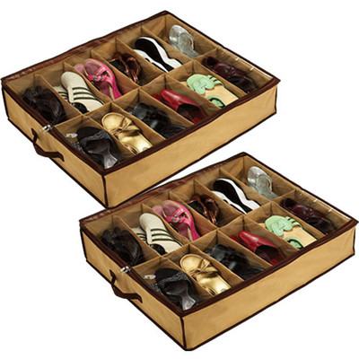 2шт органайзер для зберігання взуття Shoes under, фото 1