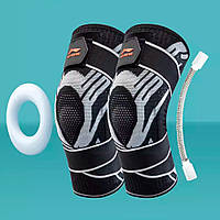 Наколінники Li Ning спортивний з силіконовим кільцем М Чорний