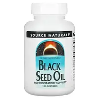 Масло семян черного тмина, Black Cumin Seed Oil, Source Naturals, 120 гелевых капсул