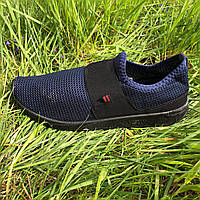 Мужские кроссовки из сетки 45 размер. Летние кроссовки сетка, обувь для бега. Модель 44252. MI-247 Цвет: синий