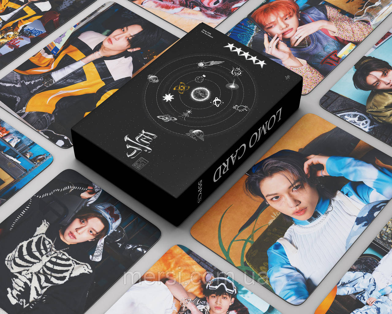 Карточки stray kids K-POP lomo кейпоп карти к поп стрей кідс стрэйкідс СК - 5 star 01 -  55 шт