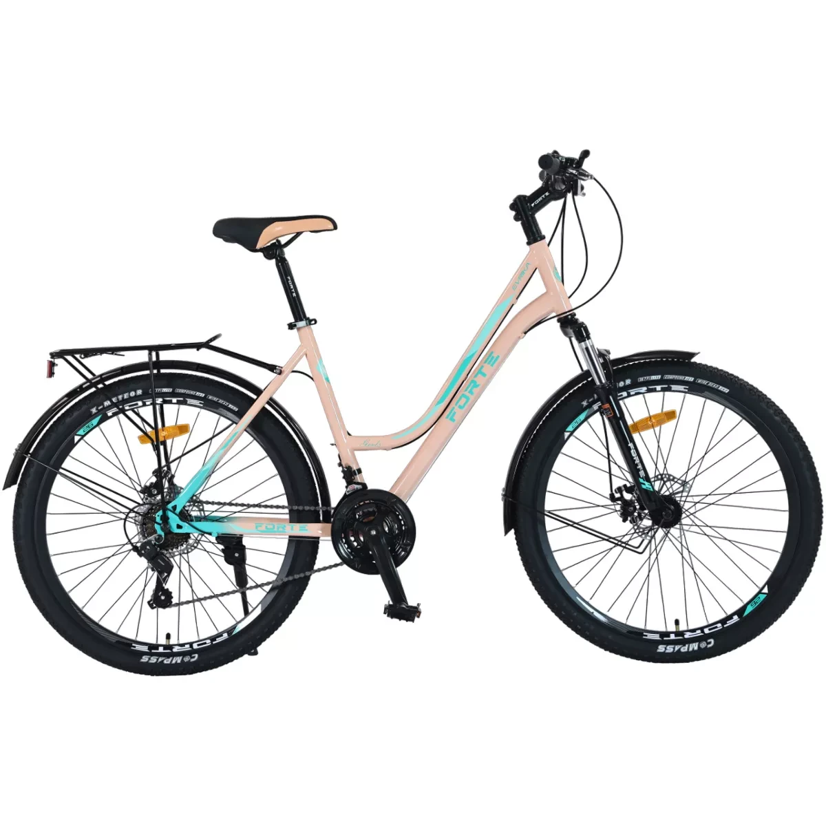 Велосипед Forte Evrika 19"/26" блакитно-бежевий