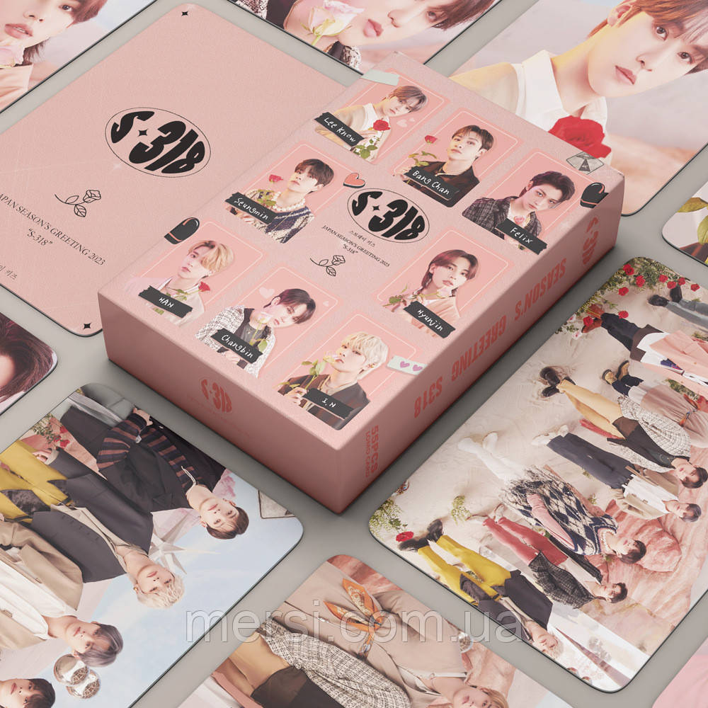Карточки stray kids K-POP lomo кейпоп карти к поп стрей кідс стрэйкідс СК - S318 -  55 шт