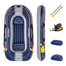 Надувний двомісний човен Bestway 61068 Hydro-Force Raft Set (розмір 255x127x41см, навантаження до 225кг), фото 3