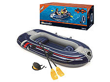 Надувний двомісний човен Bestway 61068 Hydro-Force Raft Set (розмір 255x127x41см, навантаження до 225кг), фото 4