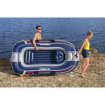 Надувний двомісний човен Bestway 61068 Hydro-Force Raft Set (розмір 255x127x41см, навантаження до 225кг), фото 5