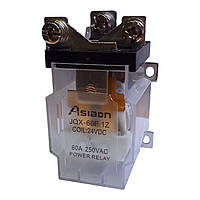 Реле JQX-60F 1Z (1C) DC24V, ASIAON - реле 60 А, обмотка 24 V