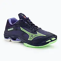 Urbanshop com ua Кросівки волейбольні чоловічі Mizuno Wave Lightning Z7 evening blue / tech green / lolite