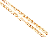 Цепочка Xuping Позолота 18K "Плетение Двойной Ромб с узором" длина 45см х 7мм
