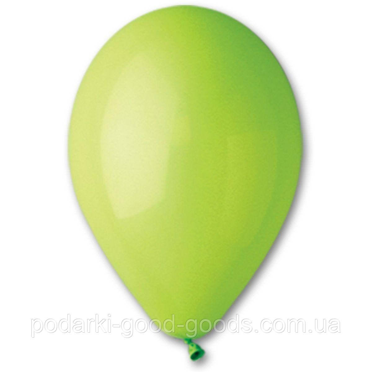 Кулька латексна пастель світло-зелений, Зелений, Green