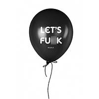 Кулька надувна "Let's fu*k!", Чорний, Black, англійська