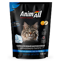 AnimAll Expert Choice - сілікагелевой наповнювач для кішок (блакитні гранули) - 7,6 л