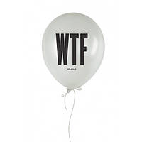 Кулька надувна "WTF?", Білий, White, англійська
