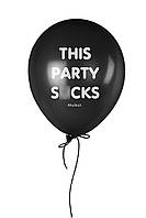 Кулька надувна "This Party S*cks", Чорний, Black, англійська