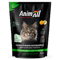 AnimAll Expert Choice - сілікагелевой наповнювач для кішок (зелені гранули) - 5 л
