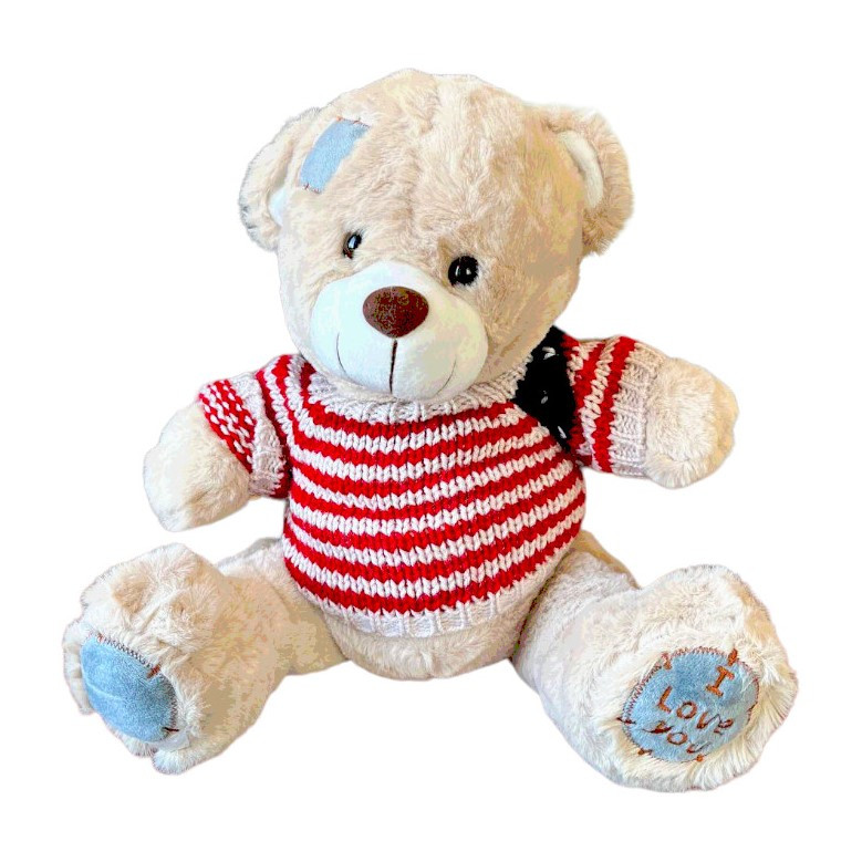 М'яка іграшка Ведмедик Тедді бежевий, 28 см