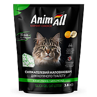 AnimAll Expert Choice - сілікагелевой наповнювач для кішок (зелені гранули) - 3,8 л