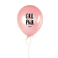 Кулька надувна "GRL PWR", Рожевий, Pink, англійська