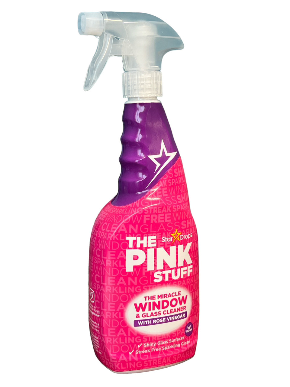 Засіб для миття вікон і скла The Pink Stuff Rose Vinegar 750 мл