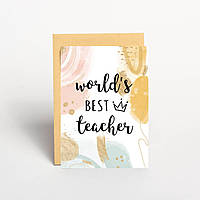 Листівка "World`s best teacher", англійська