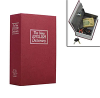 Книга, книжка сейф на ключе, металл, английский словарь 180х115х55мм p