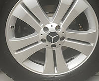 Колпачки на диски 70/75 мм с кольцом (4 шт, черные) для Тюнинг Mercedes