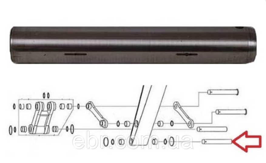 3090417, FF551093 Палець 100 х 660 мм ківш-рукоятка Hitachi, фото 1
