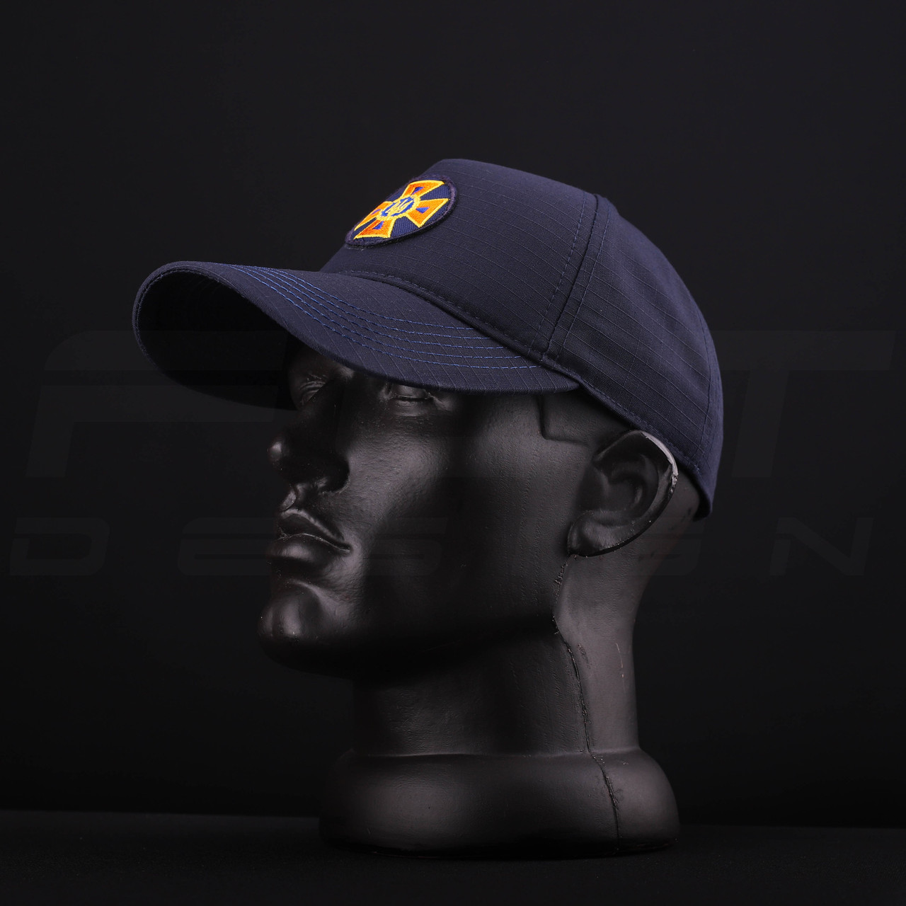 Кепка бейсболка для ДСНС синя з кокардою ріп-стоп, фото 1