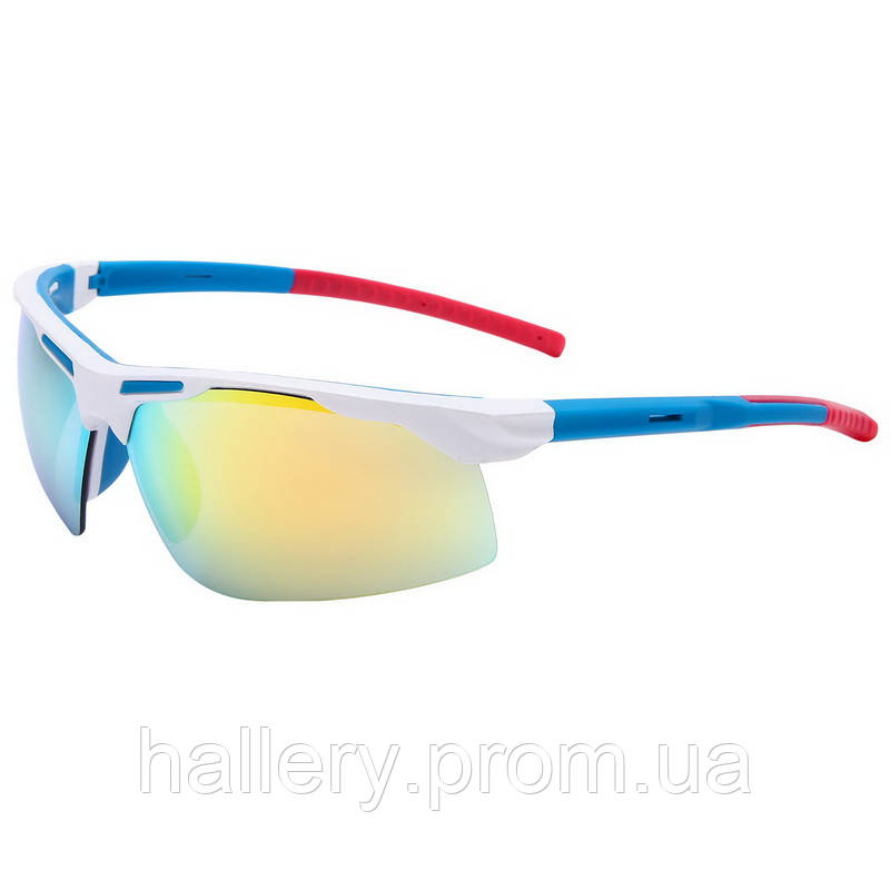 Очки спортивные солнцезащитные Zelart MC5265 цвет белый hr - фото 4 - id-p2180723774