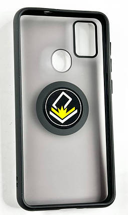 TPU чохол накладка Matte Ring Magnit для ZTE Blade A31 чорний, фото 3