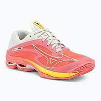 Urbanshop com ua Жіночі волейбольні кросівки Mizuno Wave Lightning Z7 candycoral/black/bolt2neon РОЗМІРИ