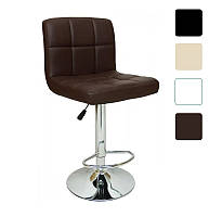 Барный стул Hoker MONZO с регулированием высоты и поворотом сидения Эко кожа V_0265 Коричневый