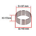 Ремонтна втулка для хрестовини LG MHW34308901 (D1=37мм, D2=40мм, H=17мм) - запчастини для пральних машин, фото 2