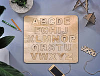 Алфавит деревянный Английский ps