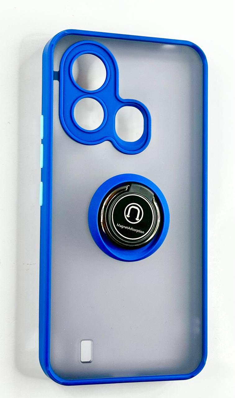 TPU чохол накладка Matte Ring Magnit для ZTE Blade L220 синій