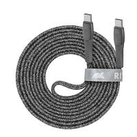 Дата кабель USB-C to USB-C 1.2m USB 2.0 3А 60W grey RivaCase (PS6105 GR12) p